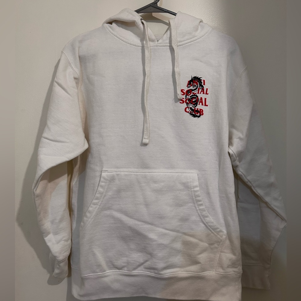 ASSC 'Garden Grove' Dragon White Hoodie Sweatshirt